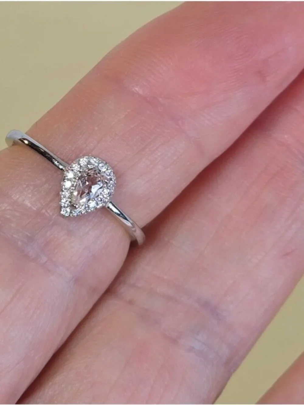 Natural Morganite 925 Sterling Silver Set of Earrings, Pendant & Ring